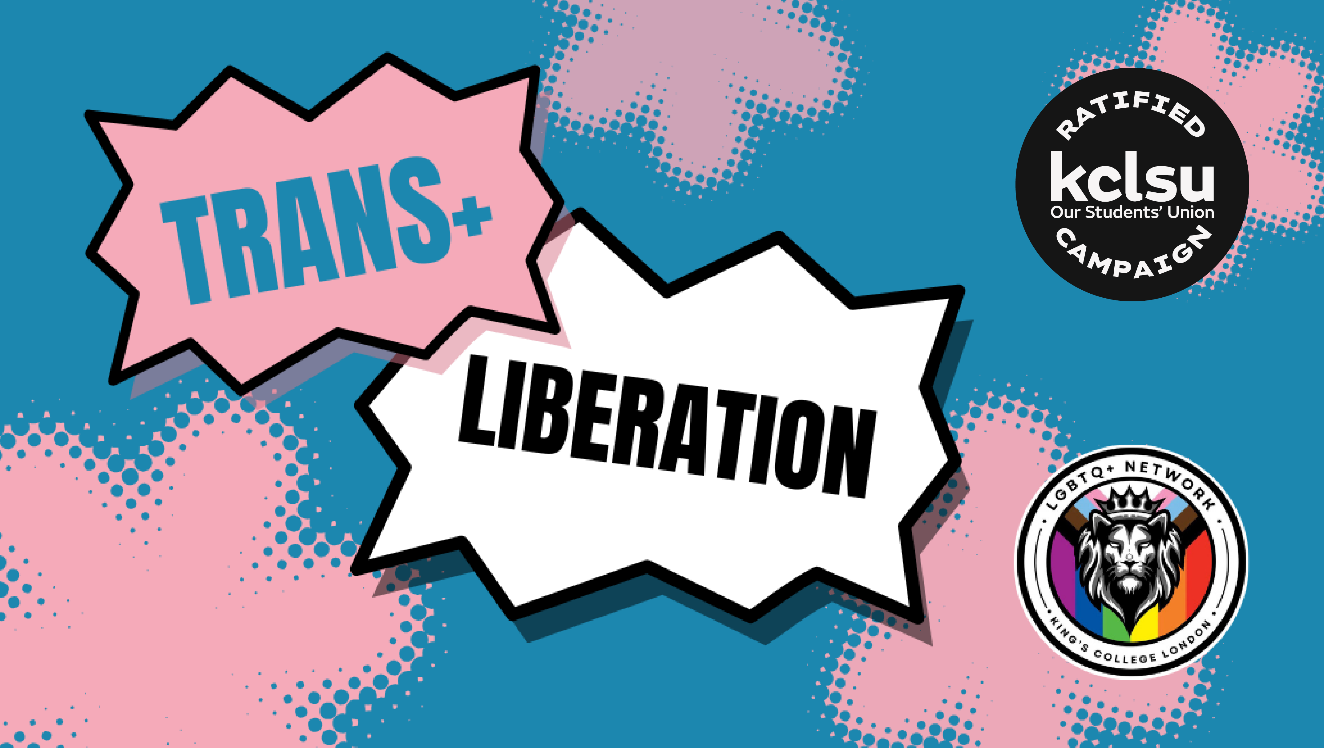 Trans+ Liberation campaign banner