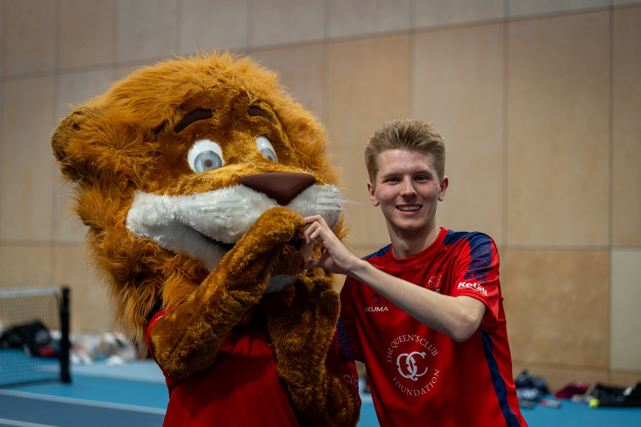 Tennis student heart with Reggie