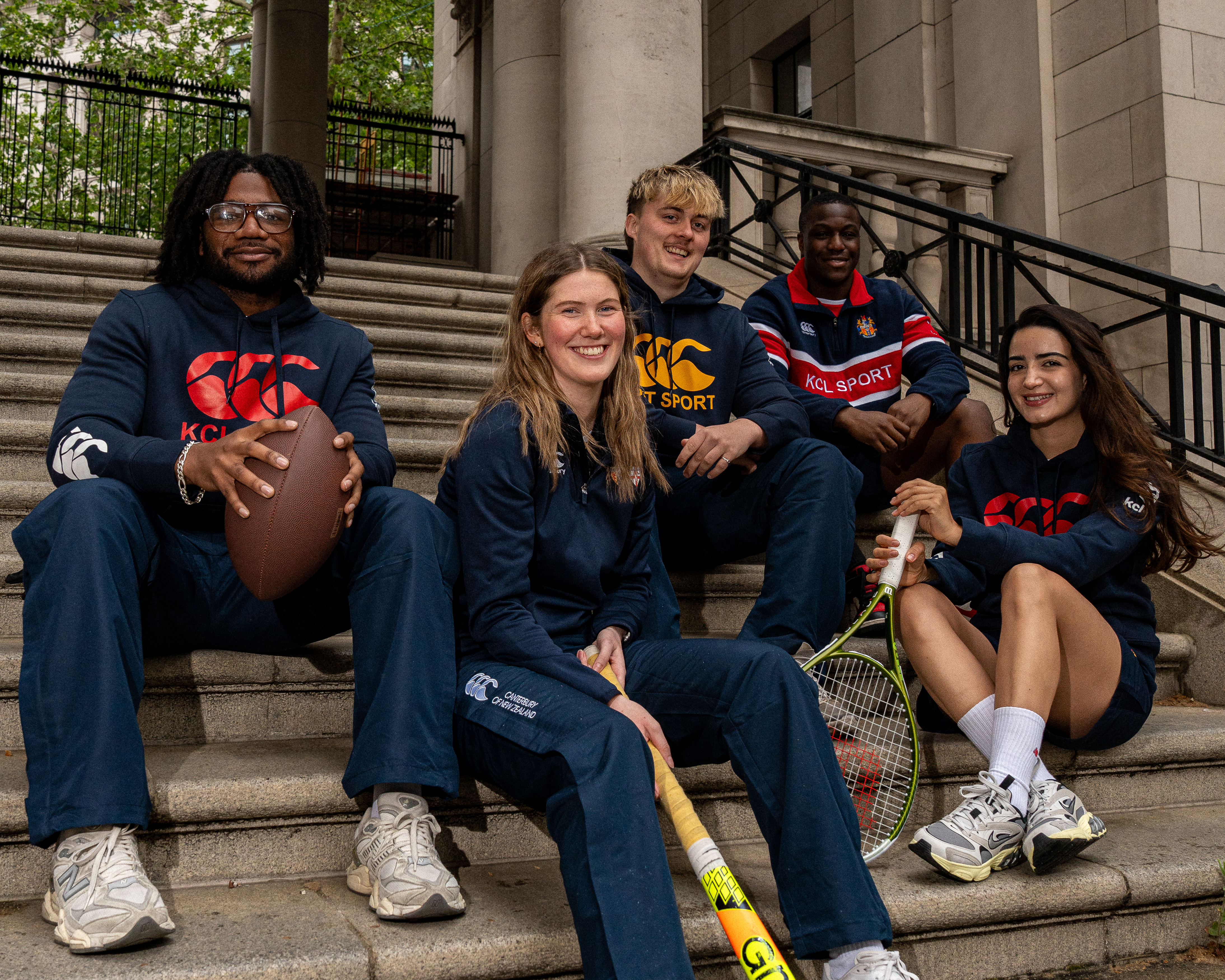 Canterbury and KCLSU Partnership, a Selection of students in Canterbury of New Zealand Teamwear