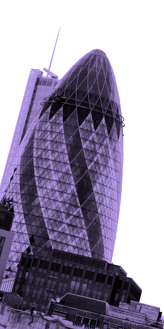 The gherkin building in London